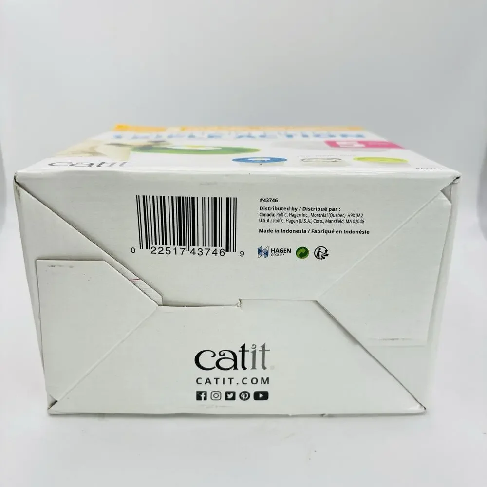 Catit Senses Flower Fountain Triple Action Drinking Water Filters 5 Pack. New.
